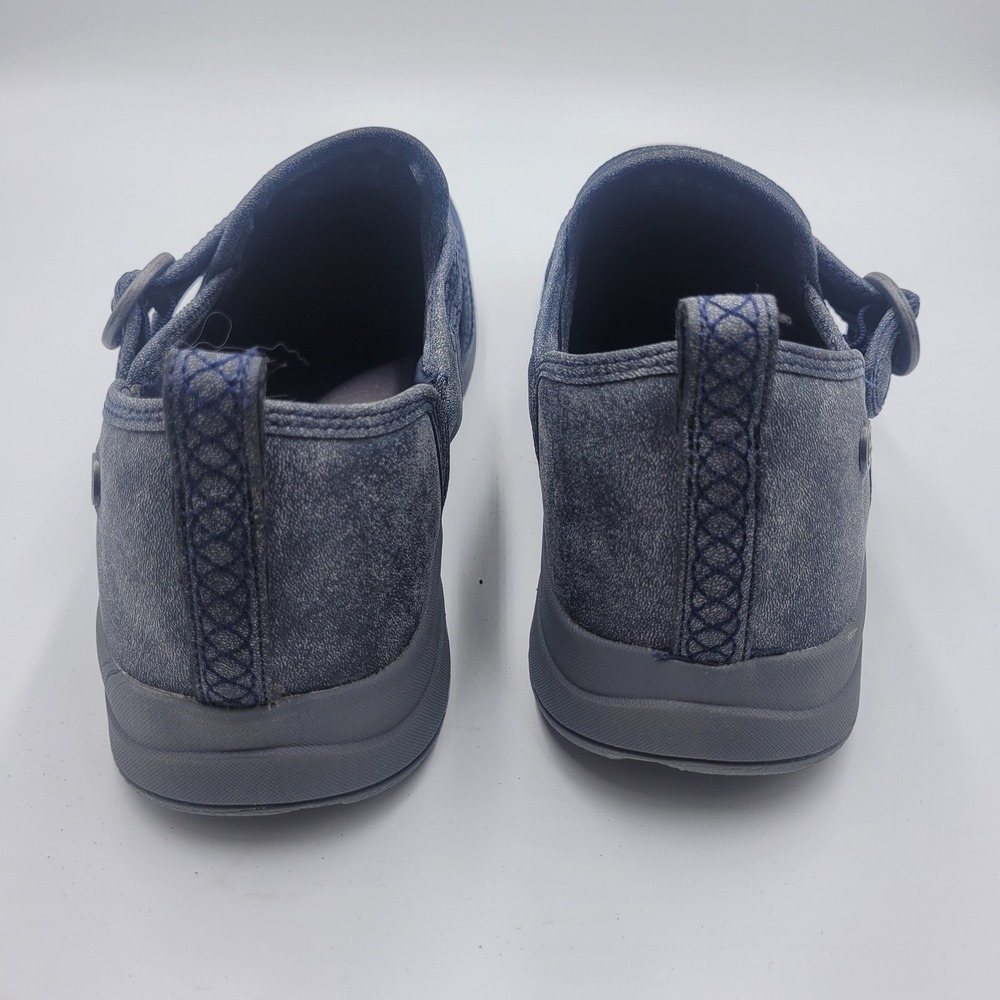 Bzees Navy Blue Slip-On Sneakers with Buckle Detail - Picture 7 of 10